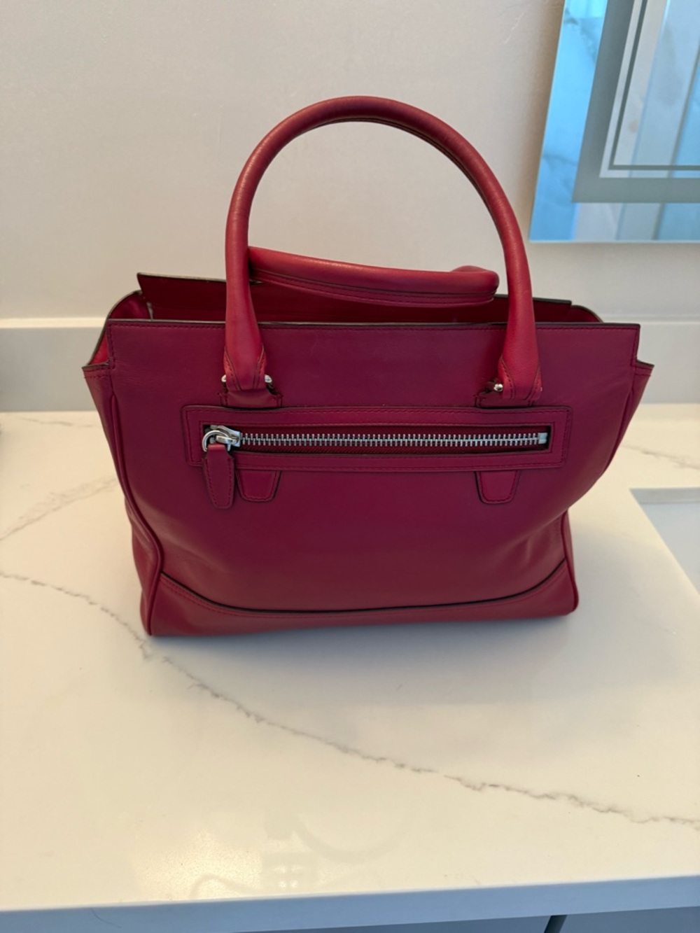 Coach 19890 dark red leather legacy medium, Candace tote shoulder bag - Picture 5 of 16